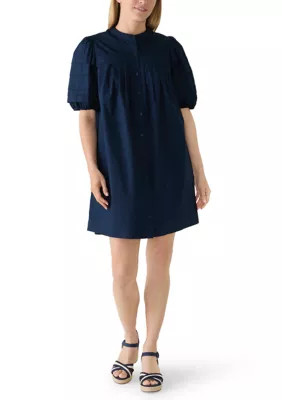 Women's Puff Sleeve Pintuck Dress | Belk
