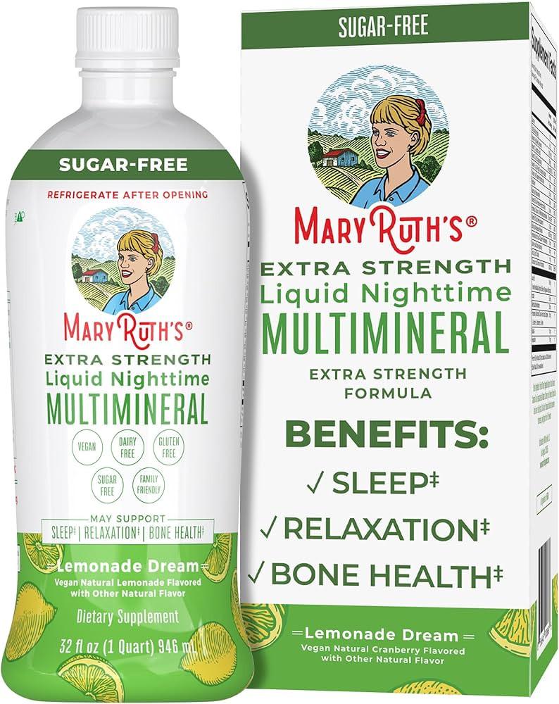 MaryRuth Organics, Nighttime Liquid Multimineral Supplement, Sugar/Gluten Free, Natural Sleep Sup... | Amazon (US)