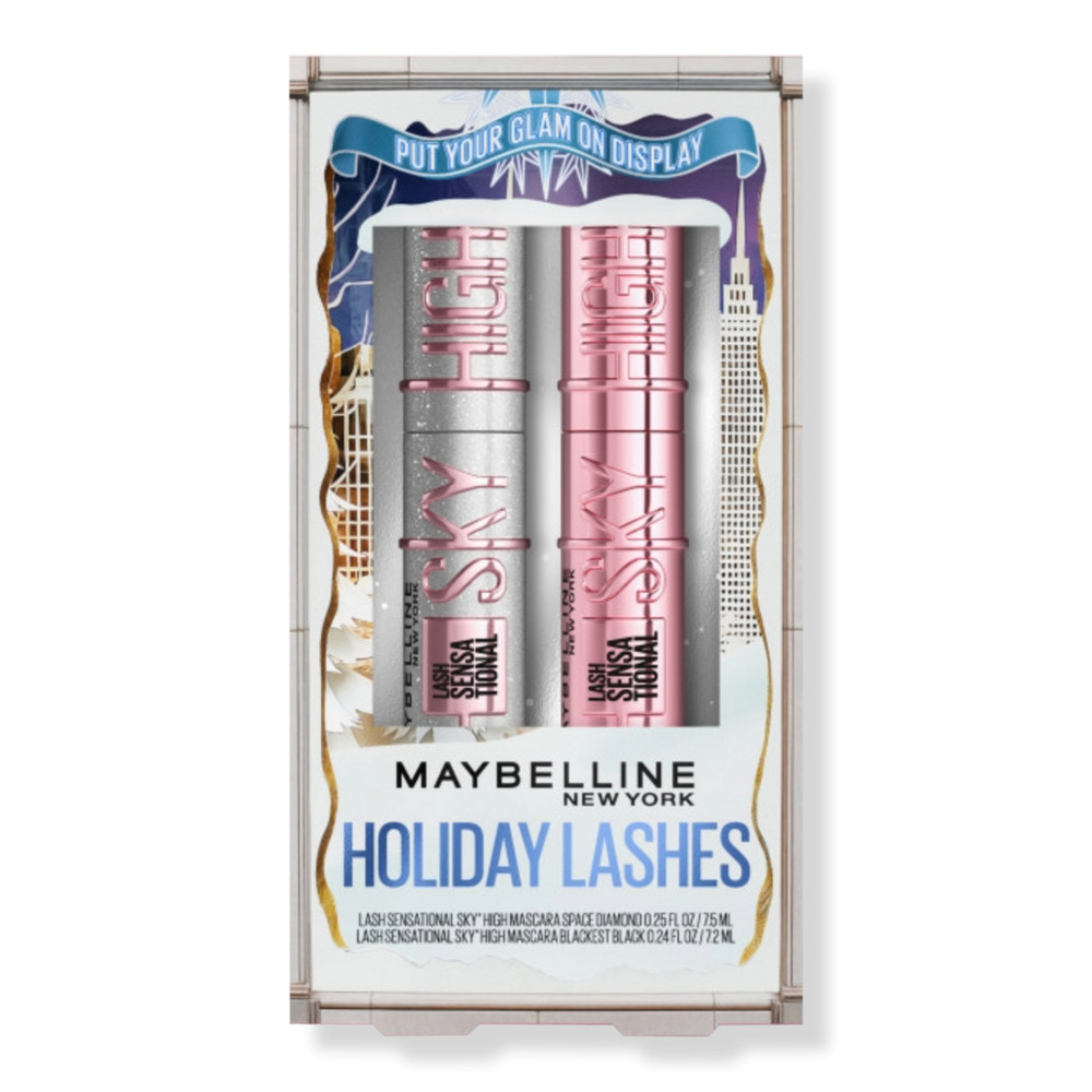 Maybelline Lash Sensational Holiday Kit Sky High Mascara Duo - Blackest Black | Ulta