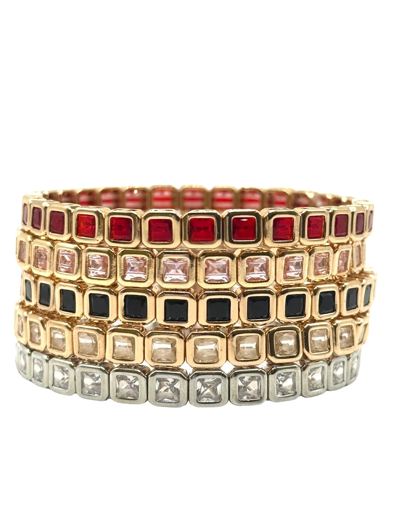 Dainty Square Gem Bracelet | La Lumiere NY