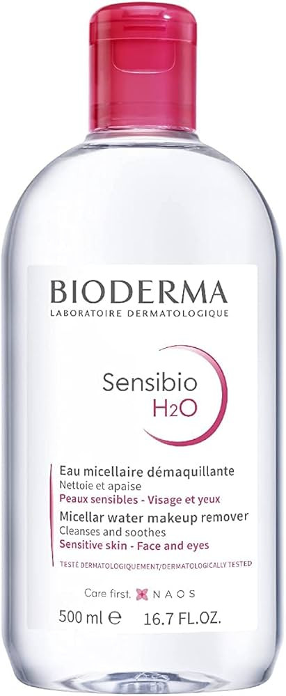 Bioderma - Sensibio - H2O Micellar Water - Makeup Remover Cleanser - Face Cleanser for Sensitive ... | Amazon (US)
