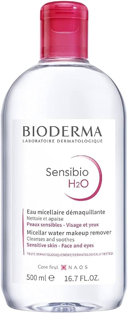 Bioderma - Sensibio - H2O Micellar Water - Makeup Remover Cleanser - Face Cleanser for Sensitive ... | Amazon (US)