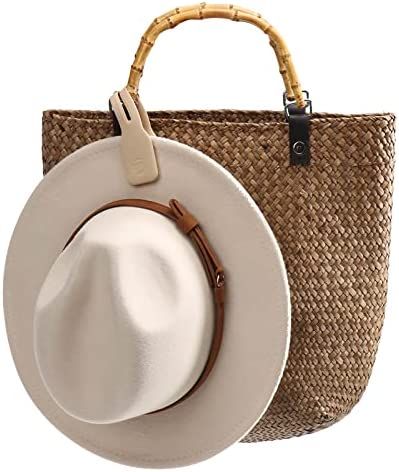 Hat Clip for Traveling Handbag Backpack Strong Magnetic Hat Holder Racker (Beige) | Amazon (US)