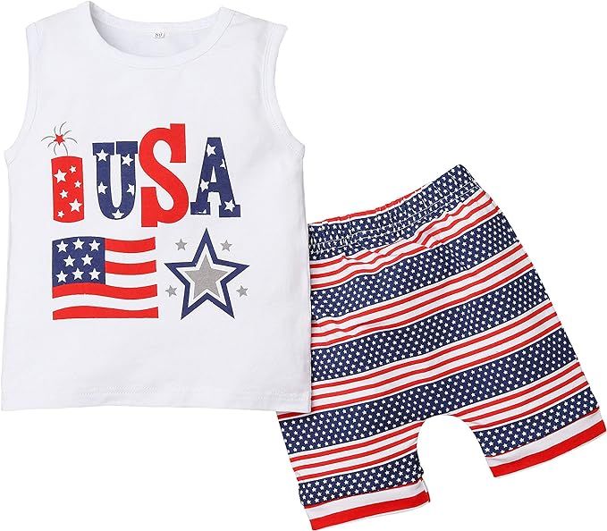 Toddler Baby Boy Cartoon Short Sleeve Button Down Shirt & Casual Shorts Kids Summer Outfits Cloth... | Amazon (US)