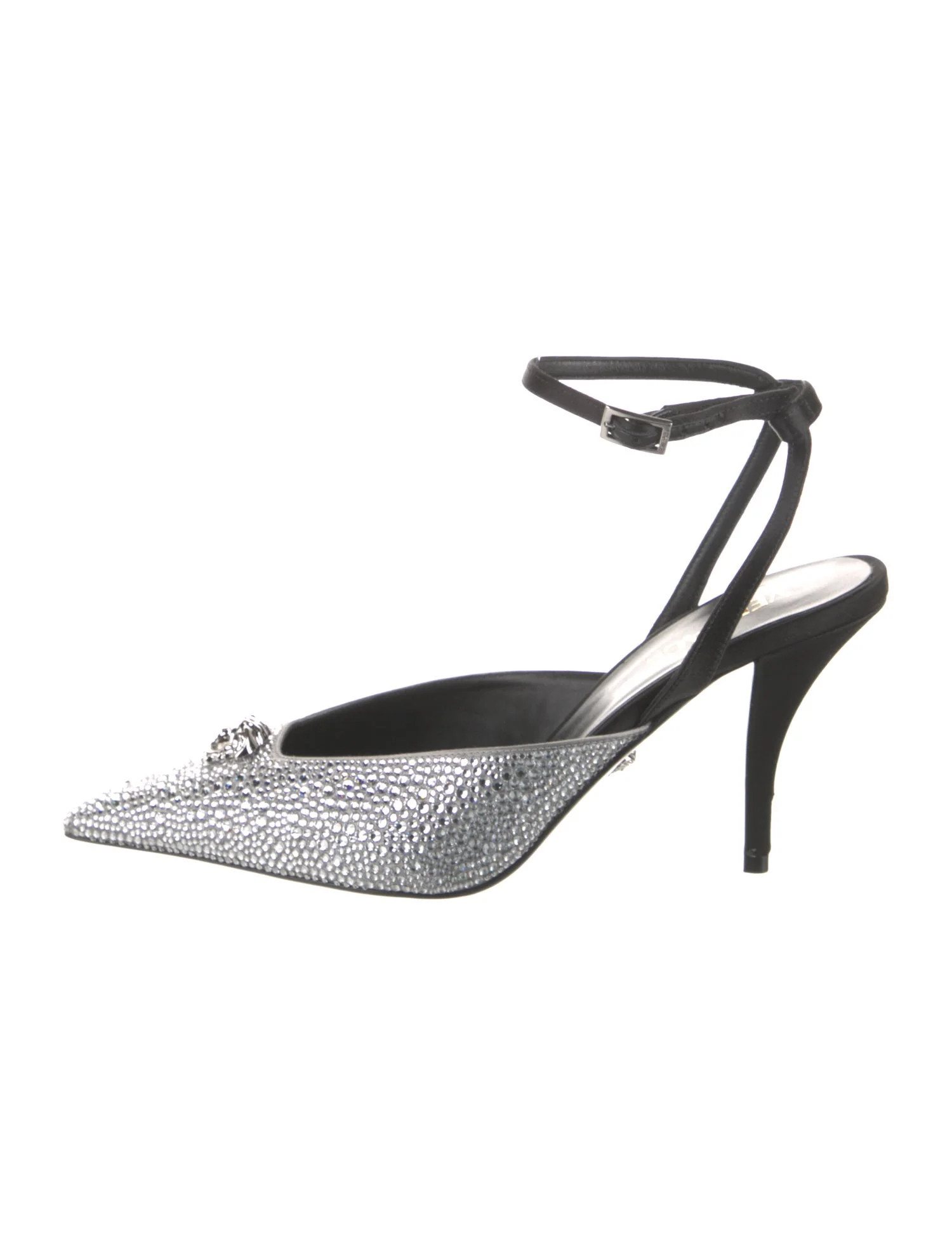 Medusa Insignia Crystal Slingback Pumps | The RealReal