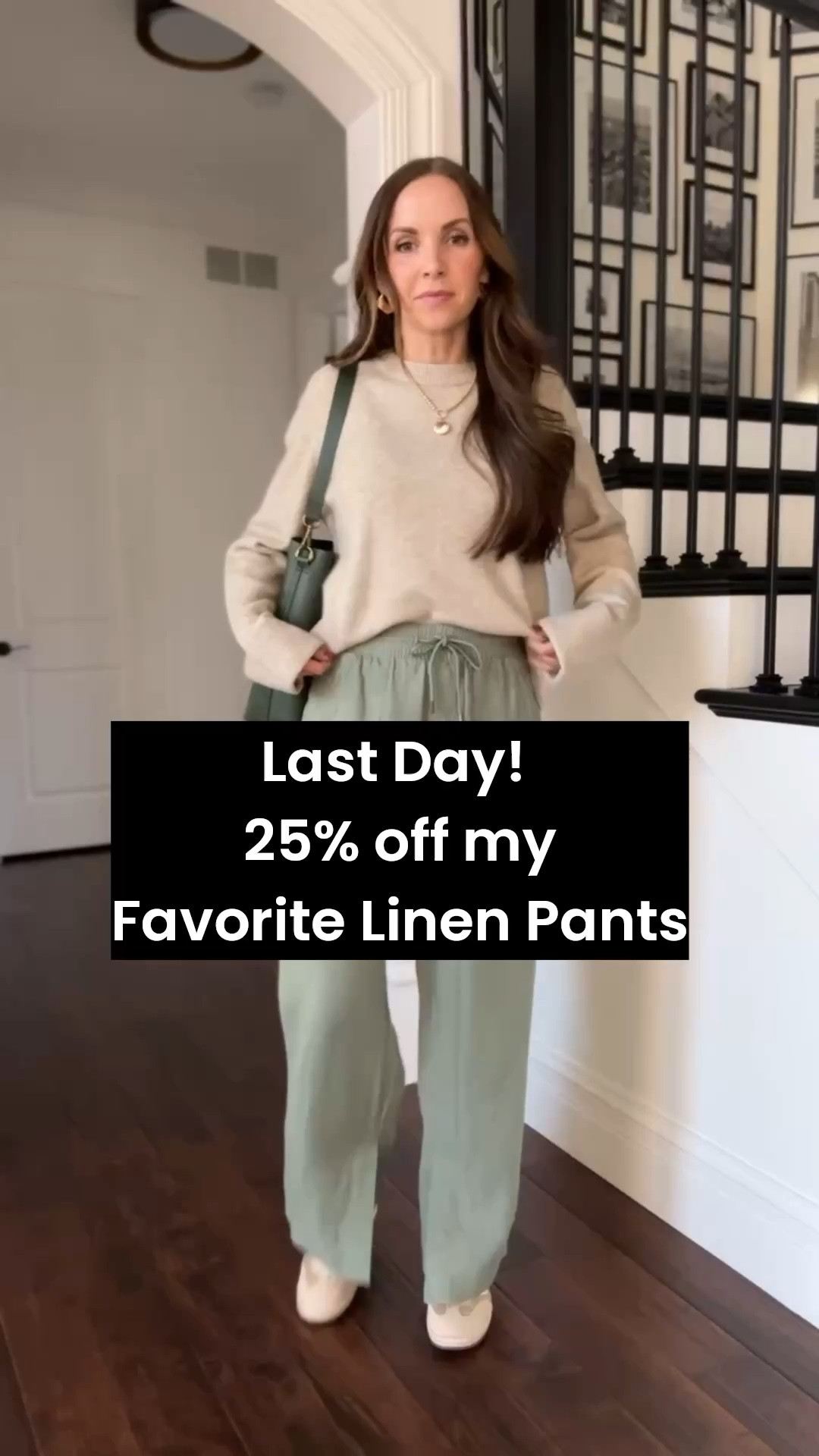 Last Day to get 25% off my favorite linen pants. I am in a xs. @athleta