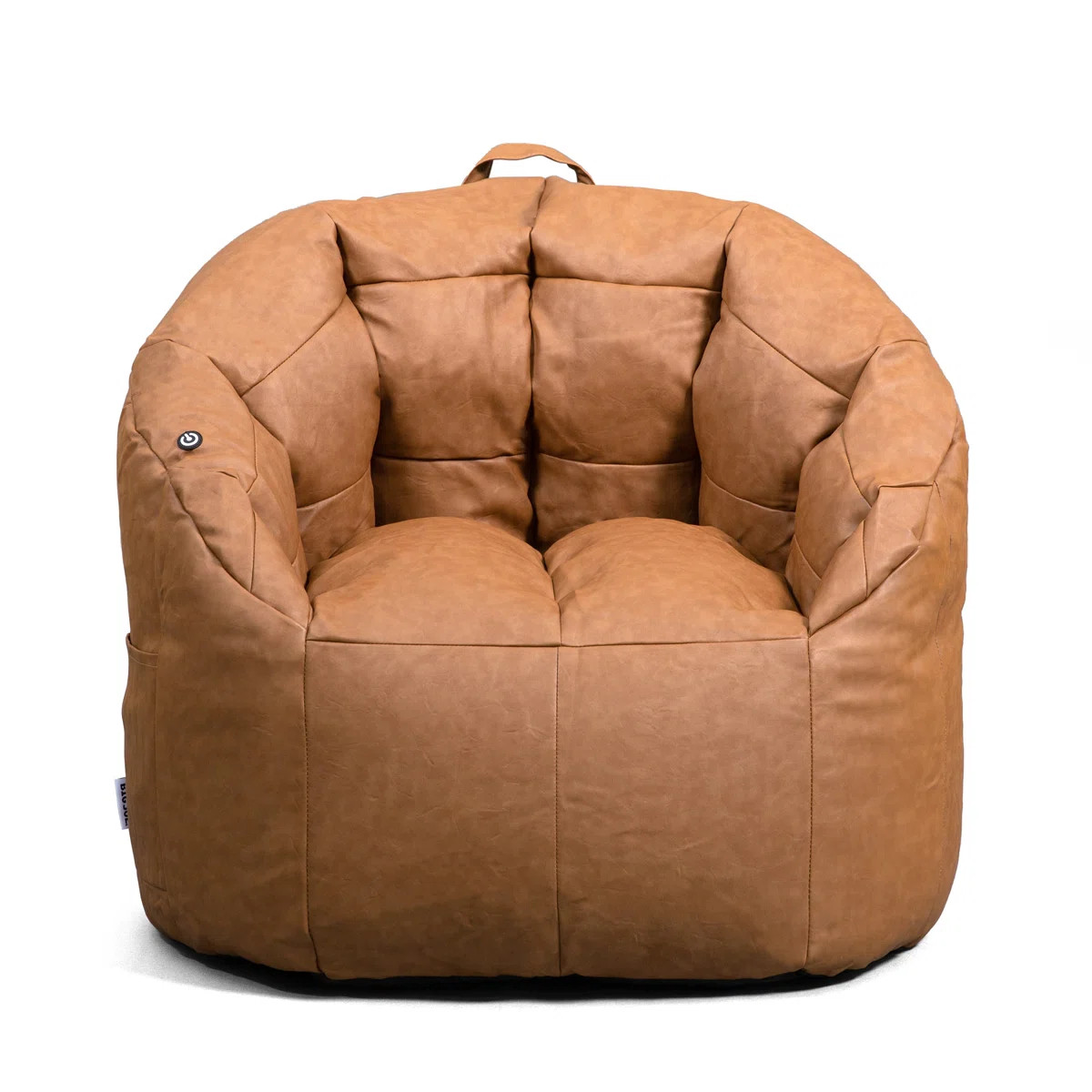 Big Joe Milano Vegan Leather Bean Bag Chair with Massage Function | Wayfair North America