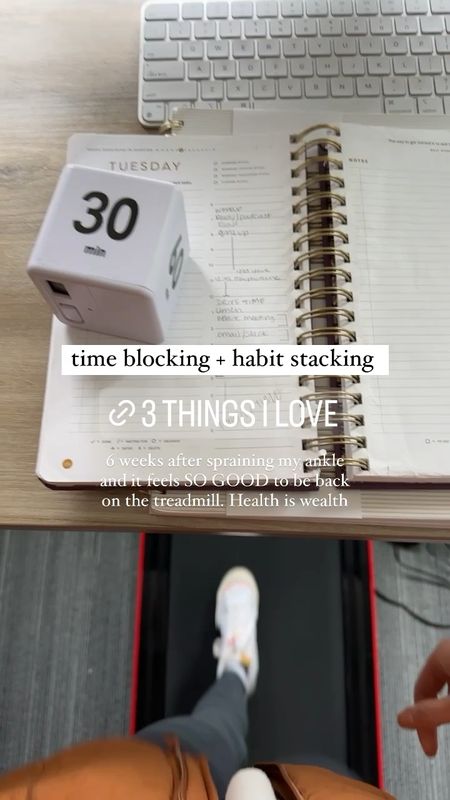 Time blocking and habit stacking the only way I keep my peace of mind throughout the day. 
📝  Full focus planners are my fav, they aren’t on LTK - for 10% off use code BAREFACED10