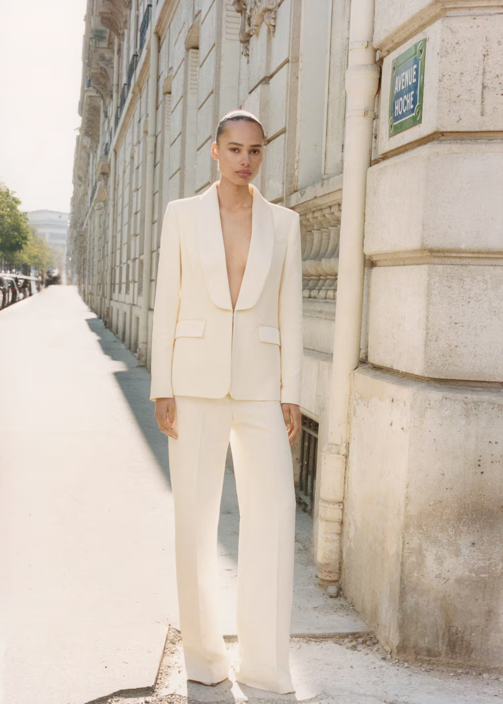 Straight-fit suit pants off white - Women - 10 - MANGO | Mango (US/MX/AU)