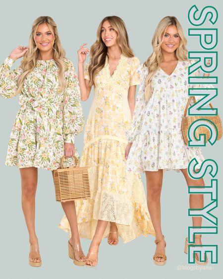 Flora spring dress / Easter dress / spring dress / straw bag / woven bag 

#LTKSeasonal #LTKstyletip #LTKFind