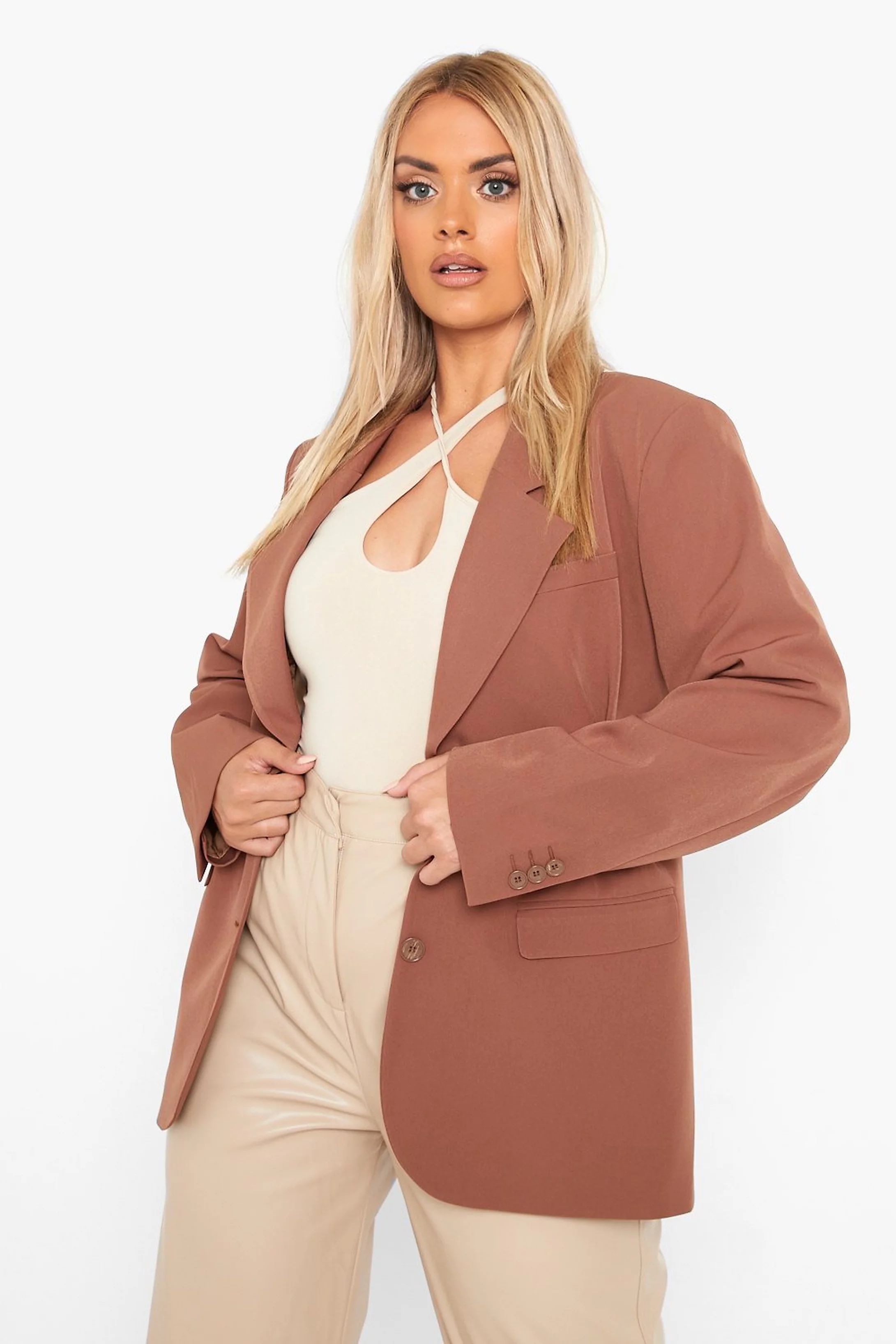 Plus Premium Oversized Blazer | Boohoo.com (US & CA)