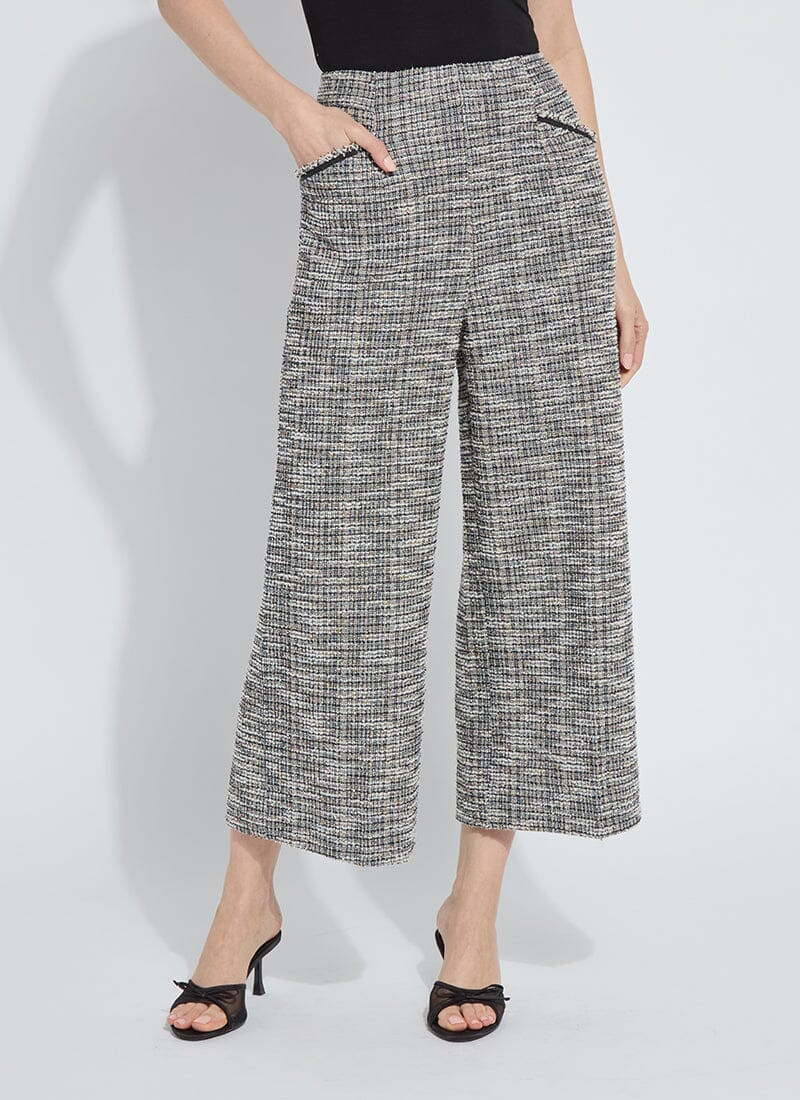 Charlotte Ankle St Tweed Palazzo (25 Inseam) | Lysse