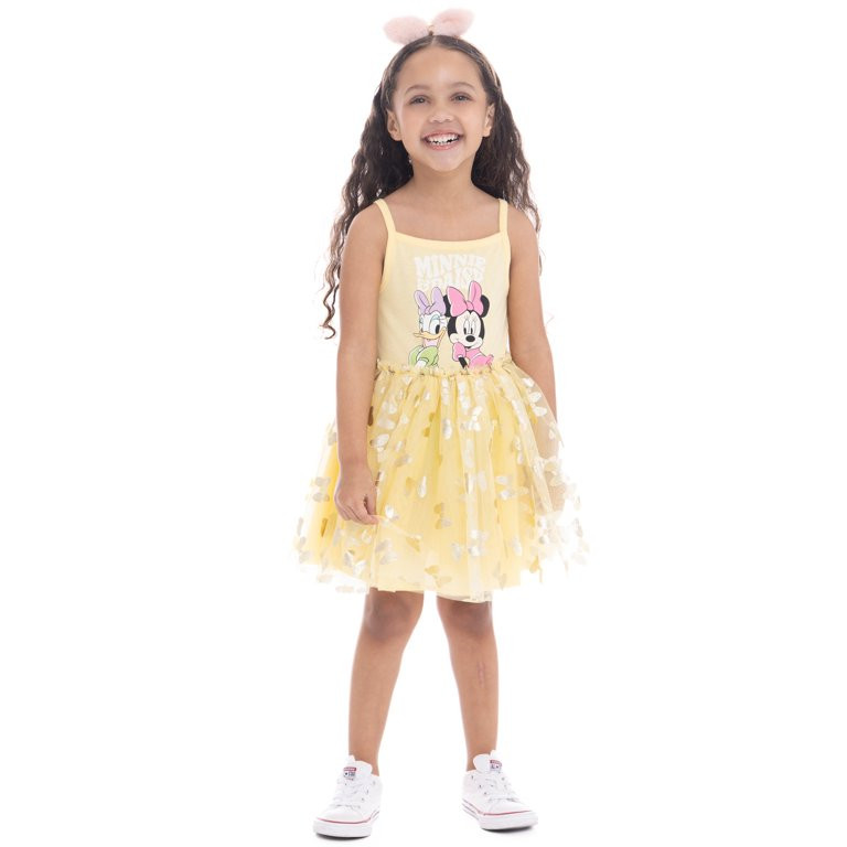 Disney Toddler Girls Minnie Mouse and Daisy Duck Graphic Tank Tutu Dress, Sizes 12M-5T | Walmart (US)