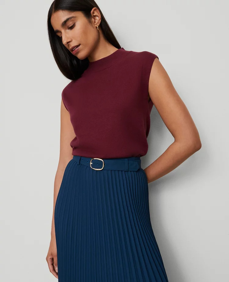 Refined Mock Neck Sweater Shell | Ann Taylor