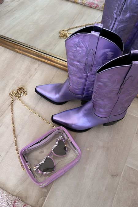 lilac accessories and cowboy boots for the Taylor Swift Eras Tour concert! 

#LTKFind #LTKSeasonal #LTKshoecrush