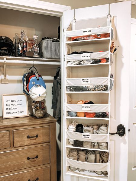 Sports clothes organizers 
Closest organization 
Home organization 
Sports clothes 
Kids closet organization 


#LTKhome #LTKkids #LTKfamily