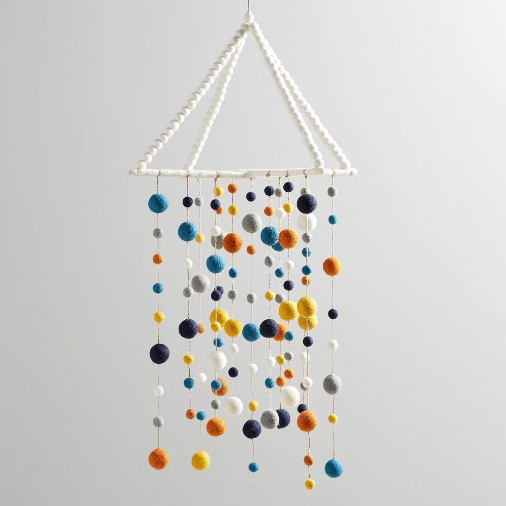 Felted Pom-Pom Mobile | West Elm (US)