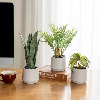 Indoor Artificial Fuax Fake Greenery Plants Set | Wayfair North America
