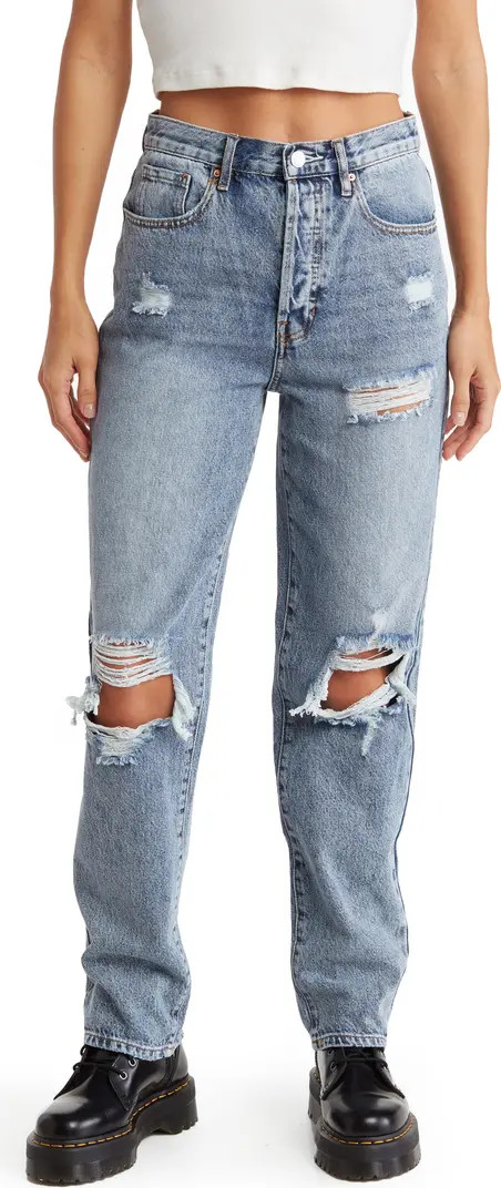 PacSun Distressed High Waist Dad Jeans | Nordstrom | Nordstrom