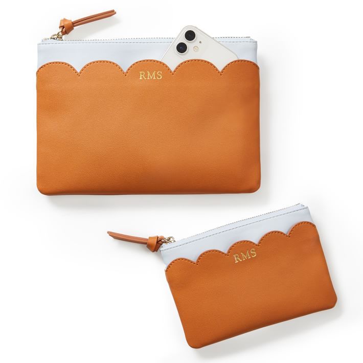 Large Scalloped Pocket Pouch | Mark and Graham