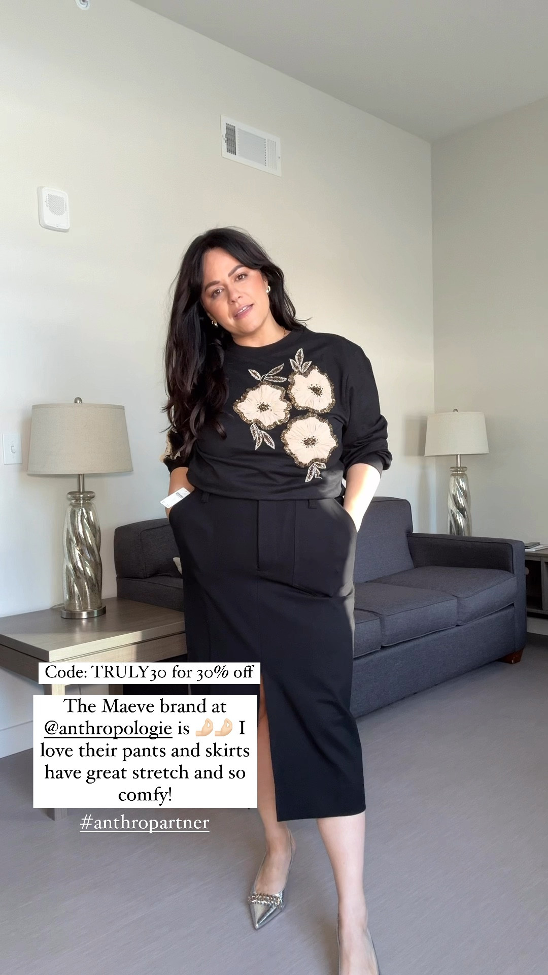 Wearing an xl in this embellished sweatshirt and size 34 in the stretchy pencil skirt 


#LTKCyberWeek #LTKMidsize #LTKHoliday