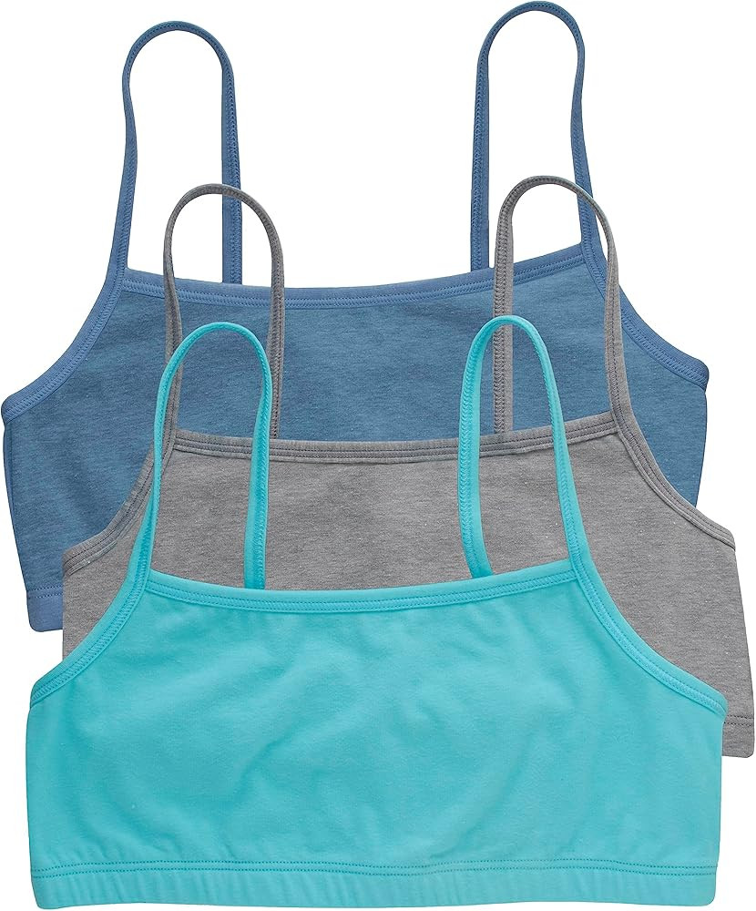 Hanes Women's Cotton String Bralette (3 Pack) | Amazon (US)