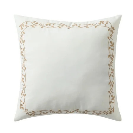 My Texas House White Floral Embroidered 18" x 18" Outdoor Pillow | Walmart (US)