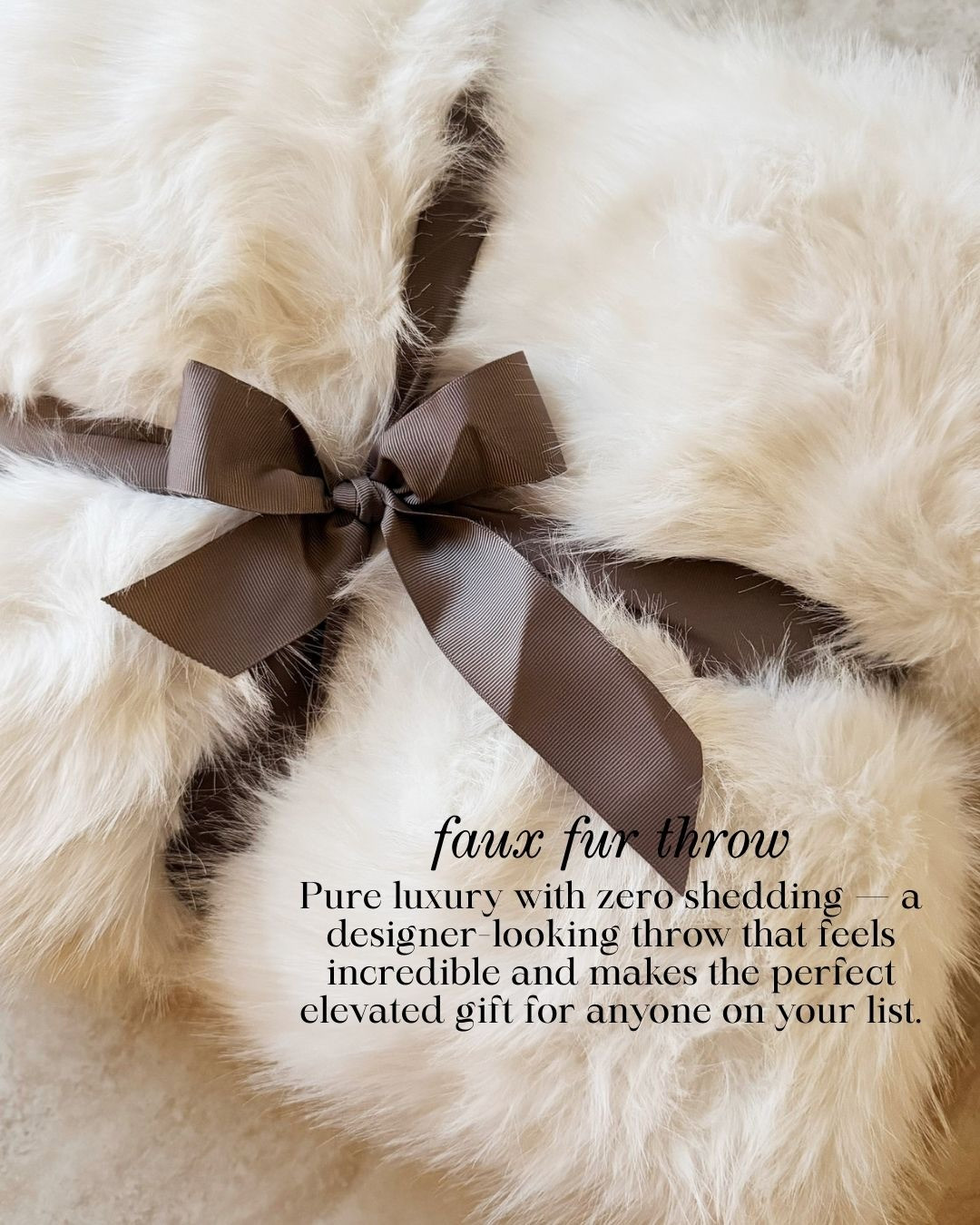 COZY FAUX FUR THROW! A luxe, ultra-soft faux fur throw that feels high-end and instantly elevates any space. Zero shedding, beautiful texture, and the perfect cozy gift for anyone on your list. A timeless home essential that looks designer without the price tag.

#Amazon #TheHillaryStyle #FauxFurThrow #CozyHomeDecor #LuxuryHomeStyle #NeutralHomeVibes #GiftIdeas #HomeEssentials #SoftThrowBlanket #ElevatedLiving 

 #LTKSeasonal #LTKOver40 #LTKFindsUnder100