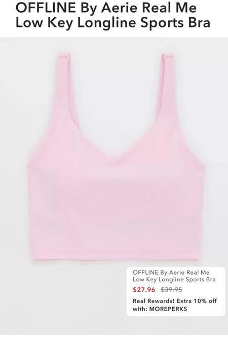 Aerie pink sports bra 


#LTKfitness #LTKsummer #LTKsale