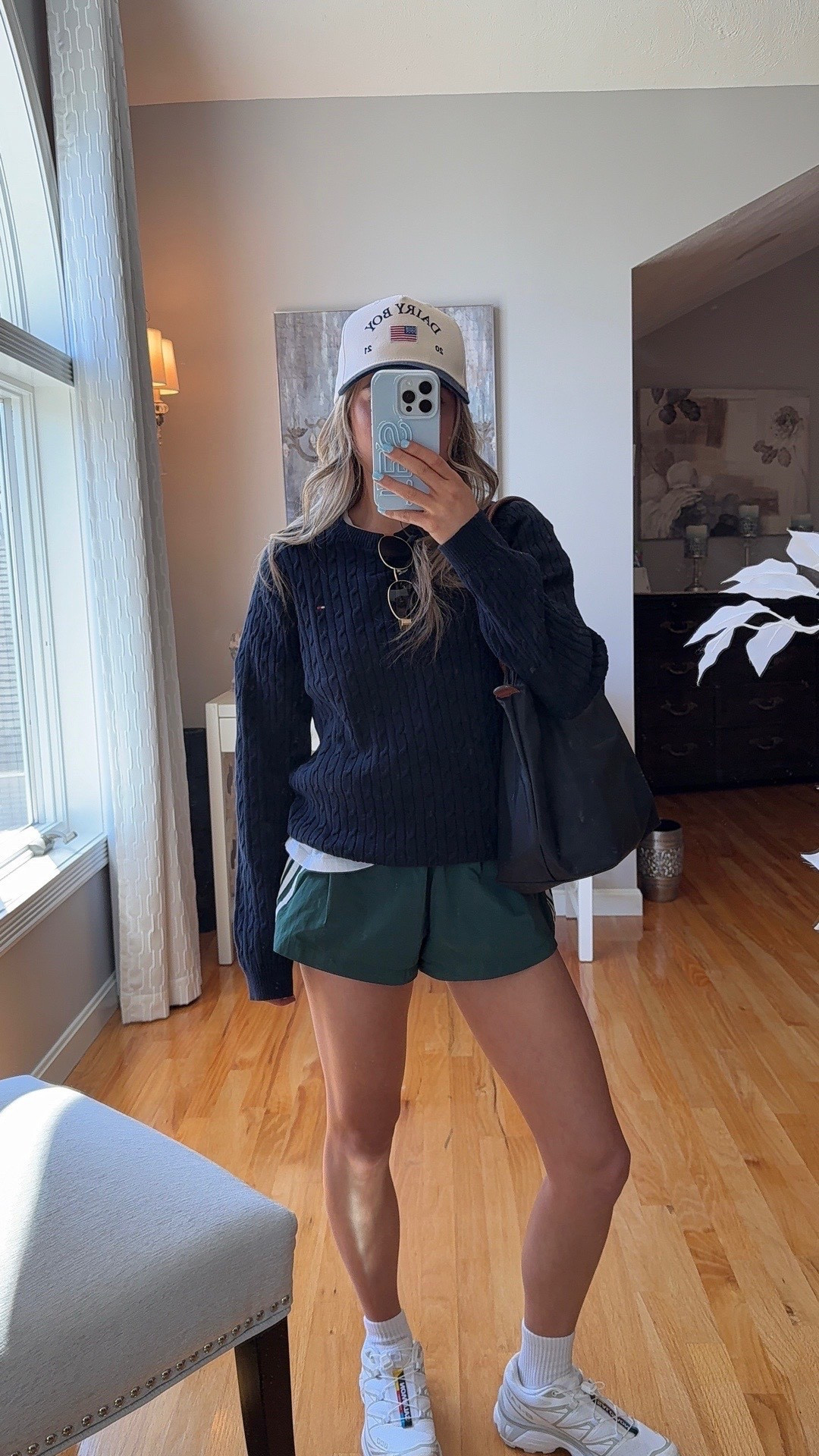 Wearing a small in sweater and xs in shorts! @Revolve @Tommy Hilfiger 

#LTKSeasonal #LTKootd #LTKU