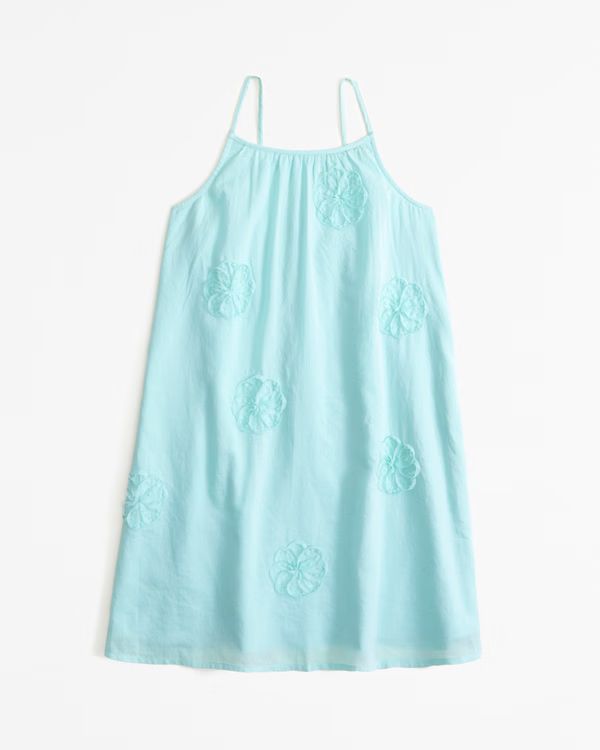 girls lightweight cotton embellished mini dress | girls dresses & rompers | Abercrombie.com | Abercrombie & Fitch (US)