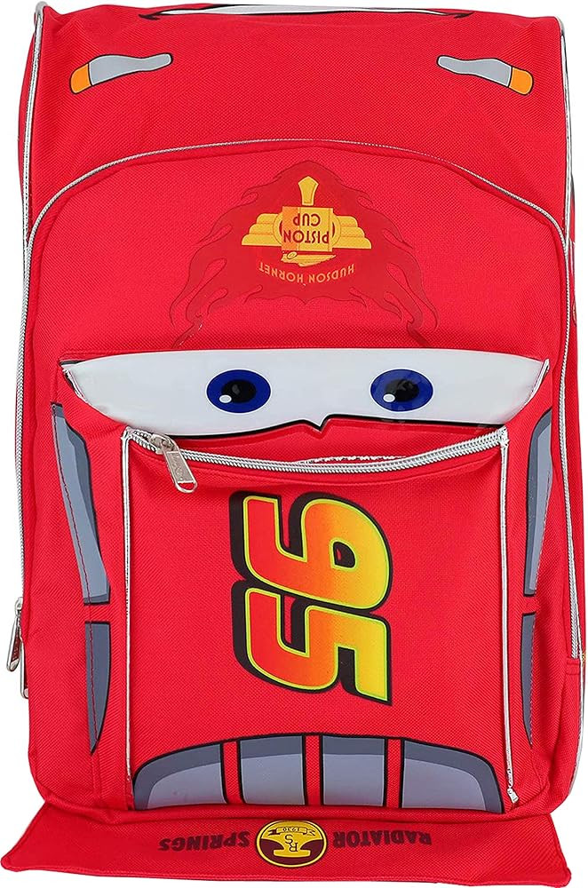 Pixar Cars Lightning McQueen Shape 16 inch Large School Backpack | Amazon (US)