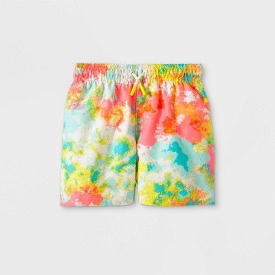 Toddler Boys' Tie-Dye Drawstring Swim Trunks - Cat & Jack™ | Target