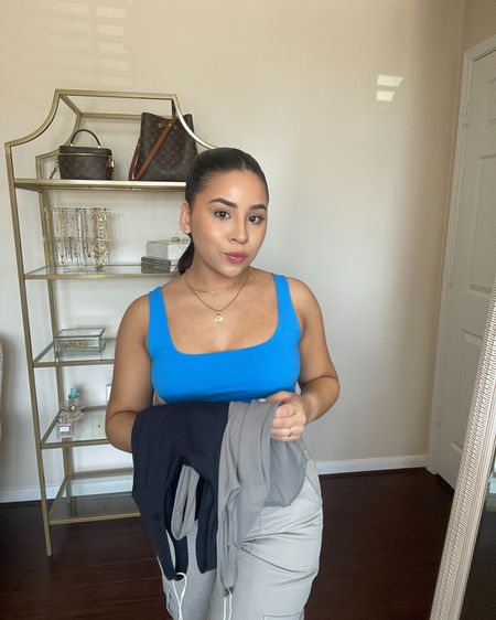 Amazon skims inspired seamless tank tops from pumiey 
Wearing a size small
Cargo pants: small
Gold jewelry 

#LTKSeasonal #LTKstyletip #LTKfindsunder50