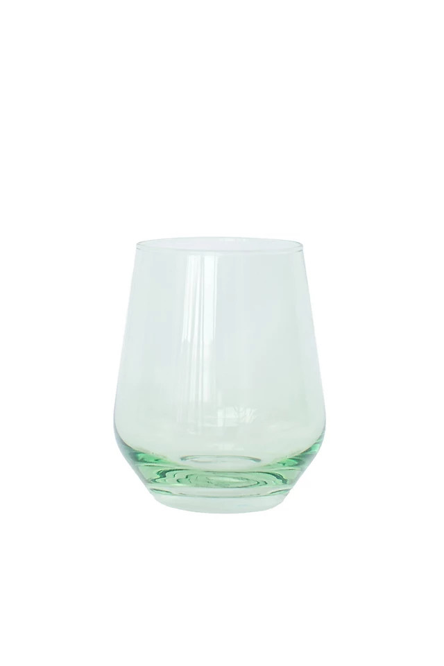 Estelle Colored Glass Stemless Wine Glass Set | Anthropologie (US)