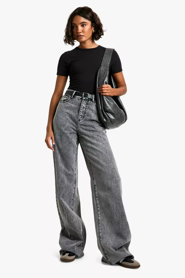 Tall 38 Inch Basic Wide Leg Jean | boohoo (US & Canada)