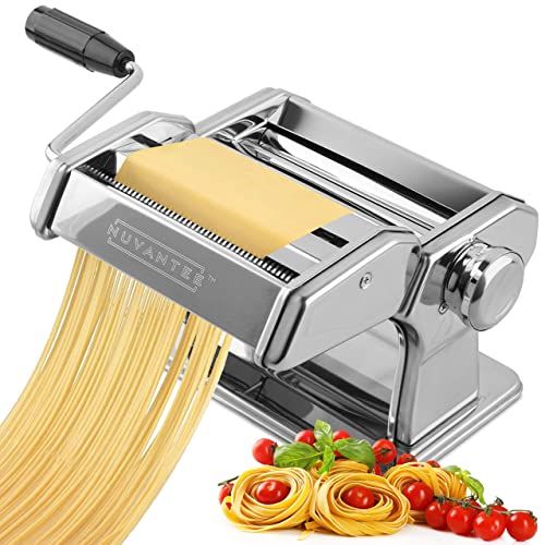 Nuvantee Pasta Maker Machine,Manual Hand Press,Adjustable Thickness Settings,Noodles Maker with W... | Amazon (US)