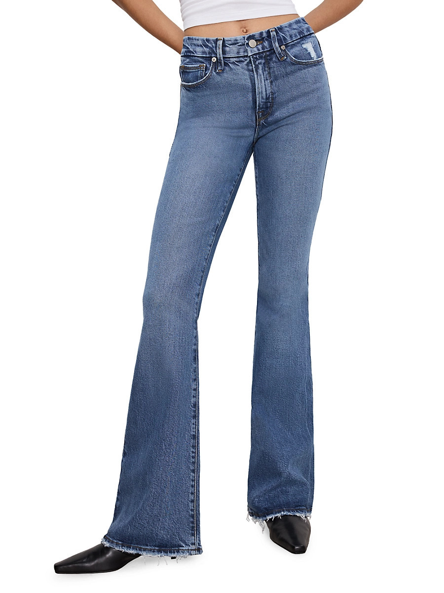 Women's Soft Tech Good Legs Flare Jeans - Indigo - Size 00 | Saks Fifth Avenue