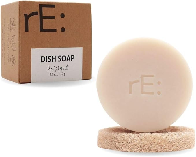 rE: REKURATOR Dishwashing Soap with Loofah Holder – Eco-Friendly, Gentle, Plant-Based Dish Bar ... | Amazon (US)