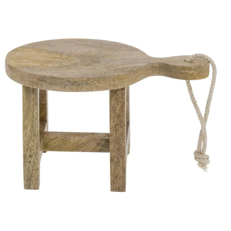 Hubert Round Mango Wood Cutting Board Riser - 9 2/5"L x 61/2"W x 5 4/5"H | Walmart (US)