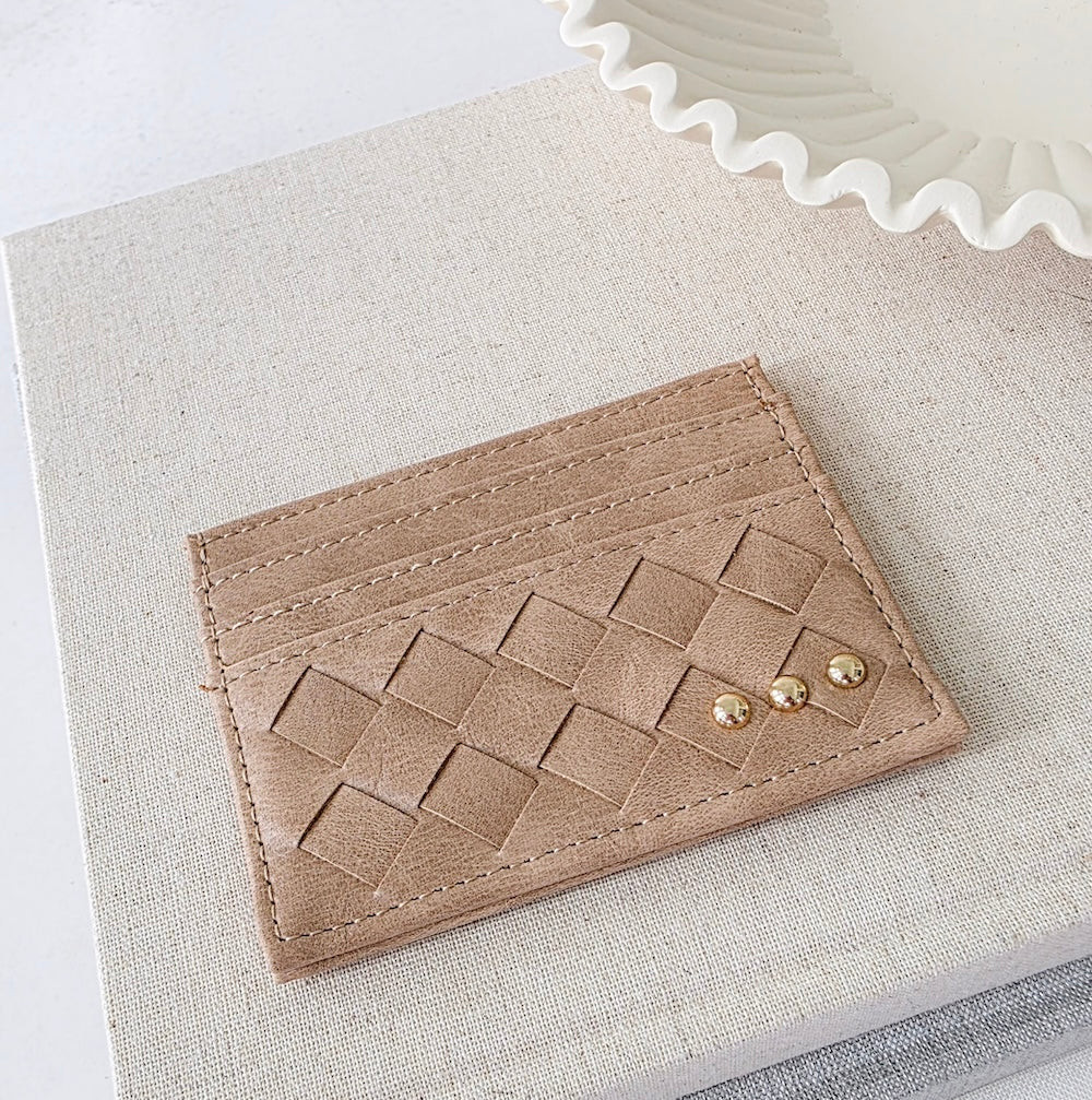 Mariah Woven Small Card Holder Wallet | Pretty Simple