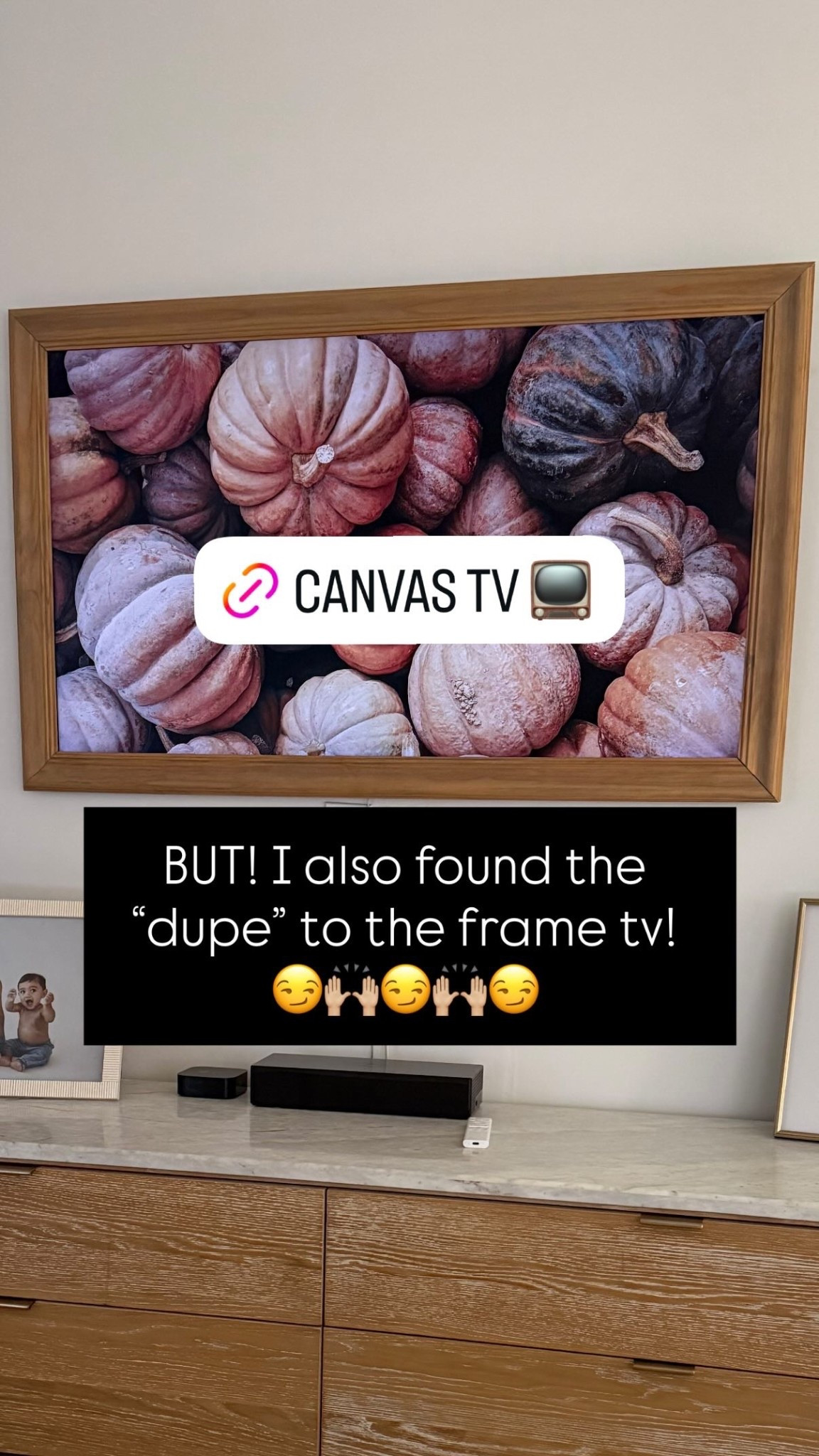 BUT! I also found the “dupe” to the frame tv! 😏🙌🏼😏🙌🏼😏