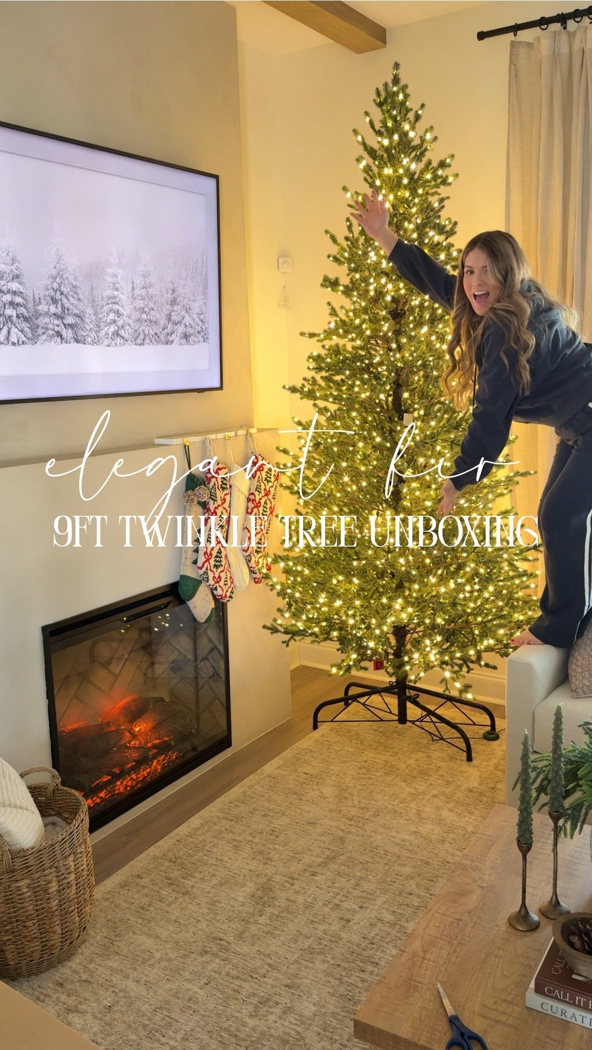 The 9ft elegant fir twinkle Christmas tree from Home Depot! ✨great alternative to the grand duchess and it’s actually IN STOCK 👏🏼

#LTKHoliday #LTKSeasonal #LTKHome