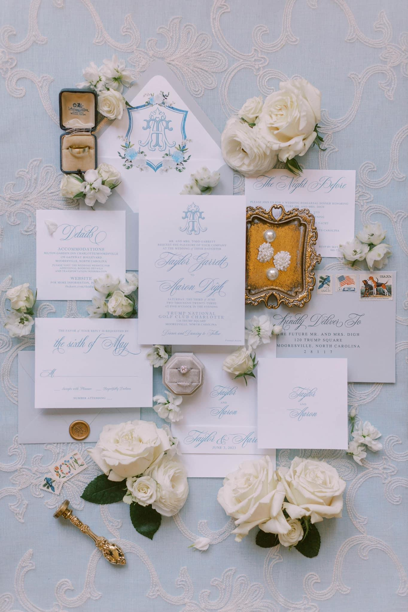 Wedding details #weddinginvites #weddingdetails #2023bride #bride #weddingday #blueandwhite #weddingcrest #weddingsuite #weddinginvites #savethedates #wedding #rsvp

#LTKbeauty #LTKwedding #LTKunder100