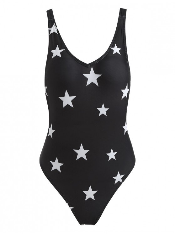 ZAFUL Stars Print Strappy One Piece Swimsuit | Zaful UK