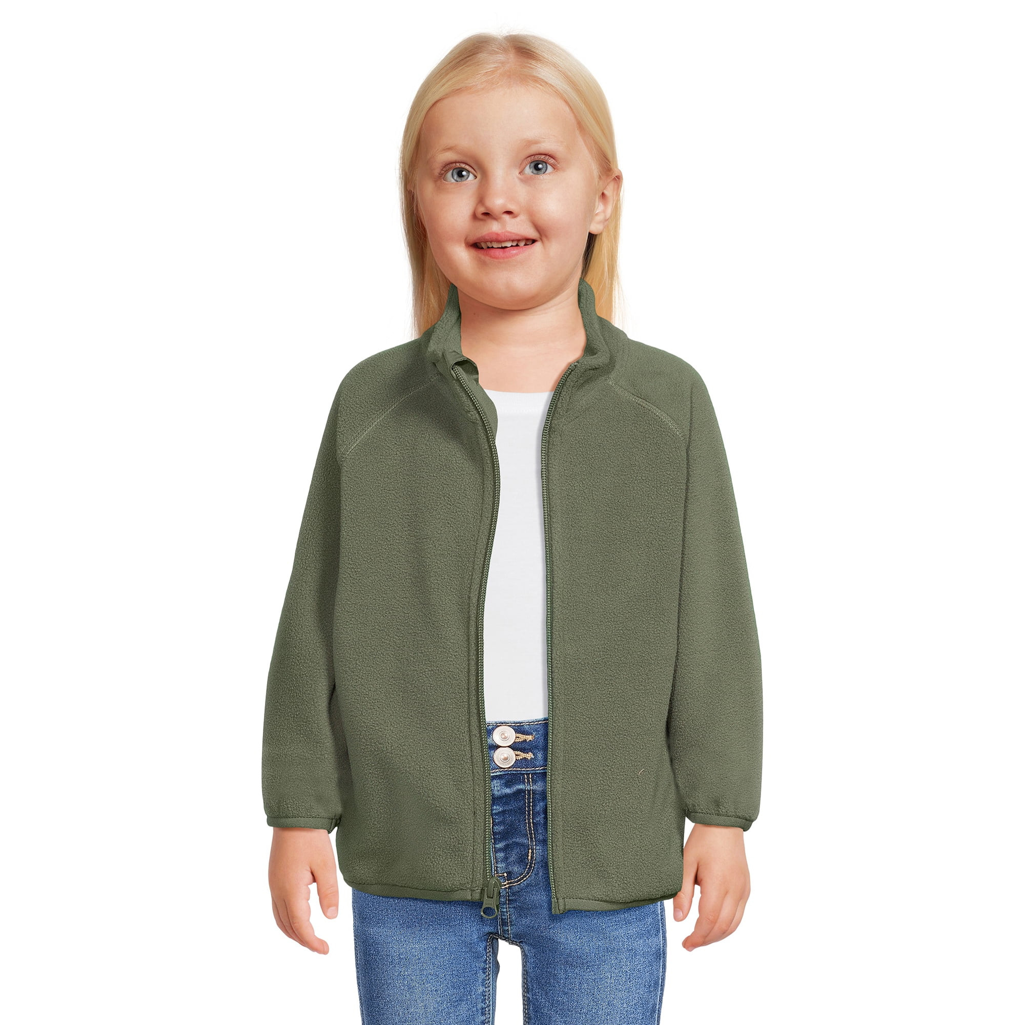 Wonder Nation Toddler Unisex Microfleece Zip Up Jacket, Sizes 2T-5T | Walmart (US)