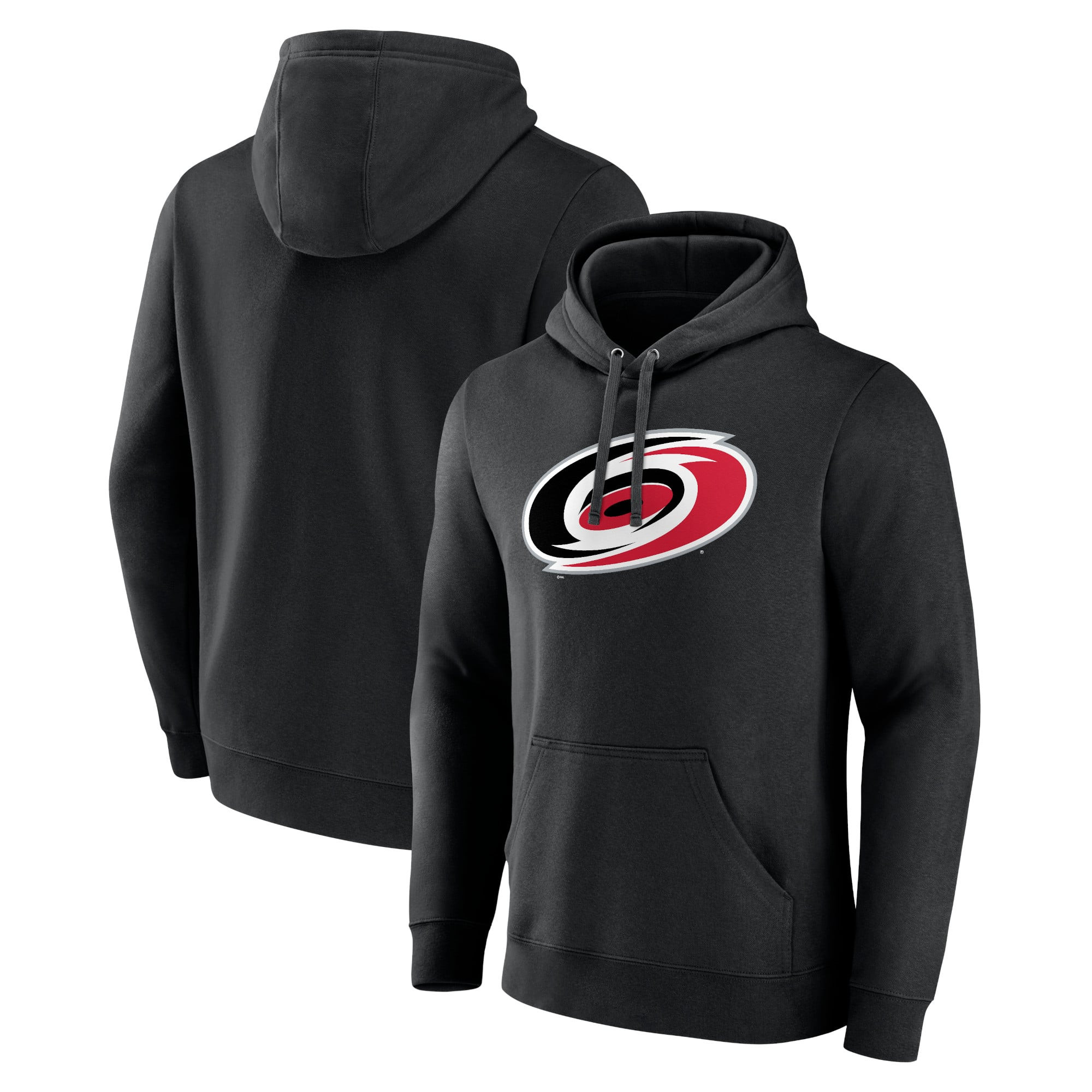 Carolina Hurricanes Fanatics Branded Primary Logo Pullover Hoodie - Black | Fanatics
