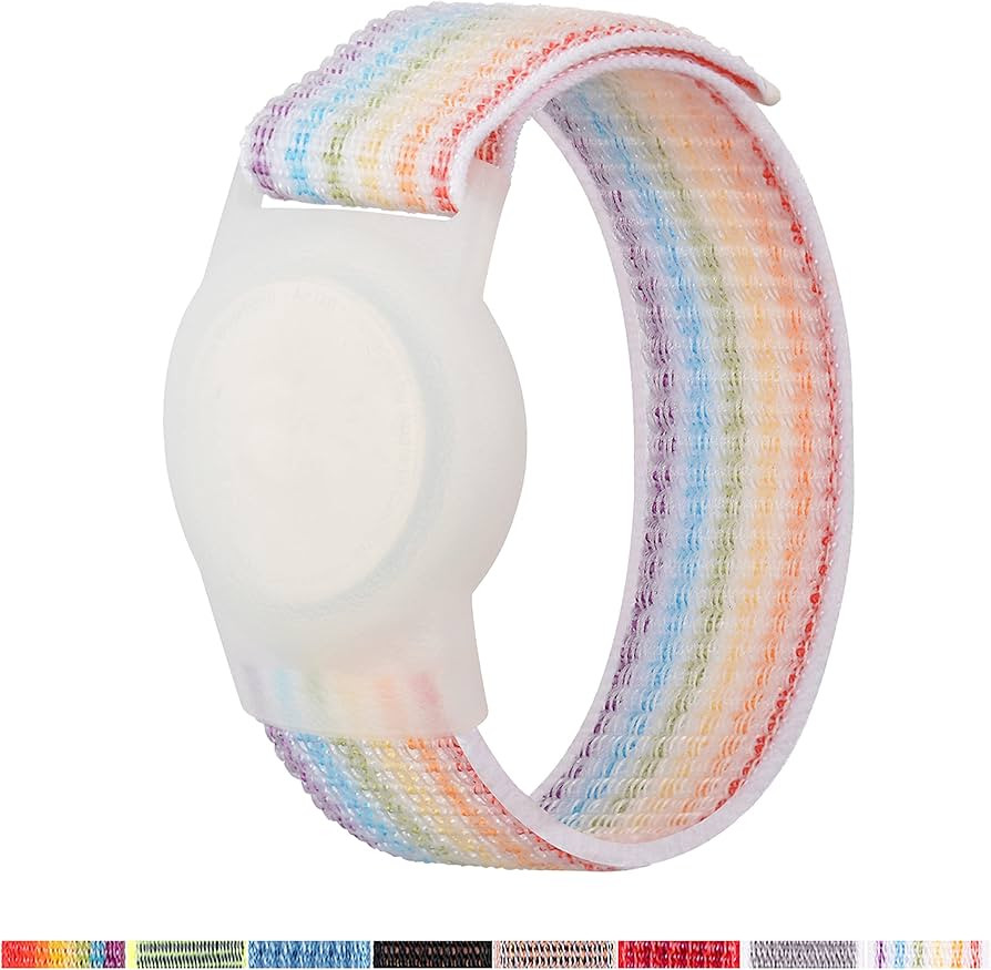 AirTag Bracelet for Kids, Apple Air Tag Protective Cover with Nylon Wristband, Anti Lost GPS Trac... | Amazon (US)