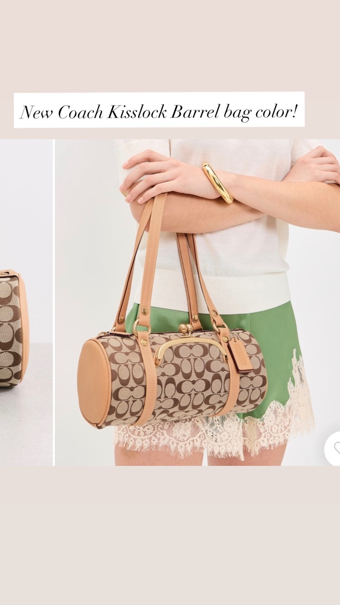 Coach Kisslock Barrel Bag 28 in signature jacquard ! So cute for spring and summer . 

New Coach bag , summer bag , spring bag , barrel bag , Kisslock bag 

#LTKSaleAlert #LTKTravel #LTKMothersDay