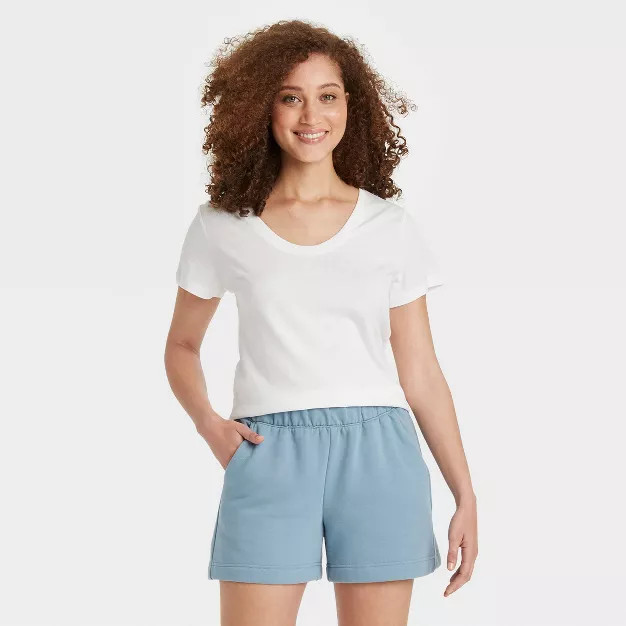 Women's Short Sleeve Scoop Neck T-Shirt - A New Day™ | Target